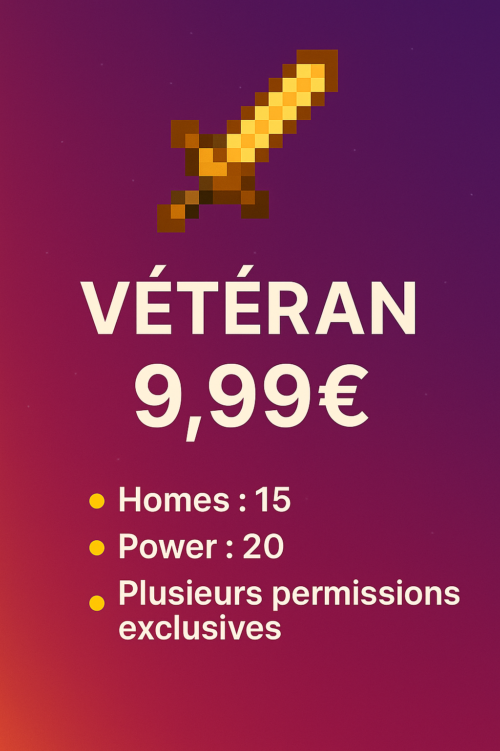 Grade Vétéran